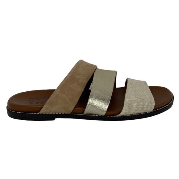 NEW Naturalizer Kellie Slide Sandals Leather Comfort Slip On‎ Slides Size 6 Boho - Picture 2 of 10